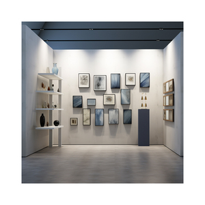 AI Concept <strong>3D</strong> <strong>Rendering</strong> Service for Modern Cultural Creative Exhibition Hall Design Blue White Color Gentle Texture - Product Image 1