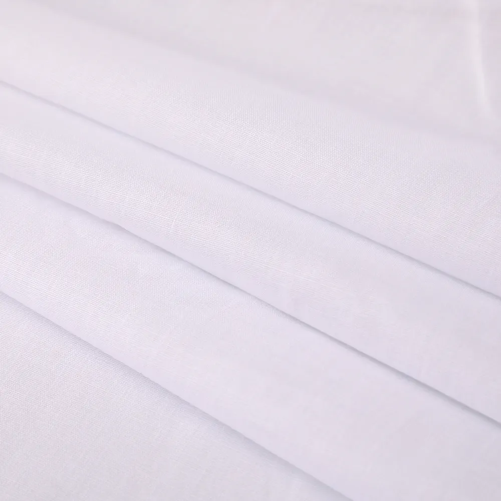 Tingimento contínuo poli/algodão liso tingido poliéster algodão mistura tecido uniforme