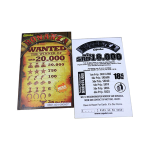 Creative Pull Ticke Cards Designs Digital Printing Open Win Prize Card Hot Selling Thematic Design Pull Tab Tickets - Product Image 3