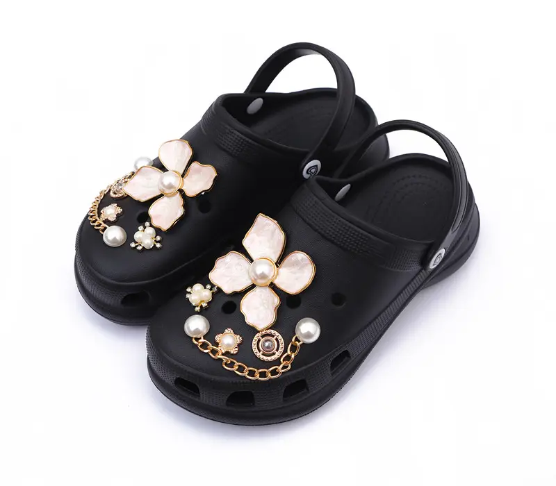 2022 новый дизайн женской садовой обуви DIY Ювелирные изделия на заказ Модные сабо EVA раздвижные тапочки сандалии