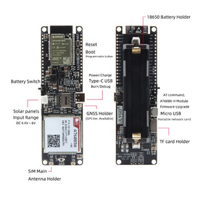 T-SIM A7608E-H A7608SA-H <strong>ESP32</strong> LTE Cat 4 High Speed 4G Network GPS Antenna Wireless <strong>WiFi</strong> <strong>Bluetooth</strong> <strong>Development</strong> Board - Product Image 5