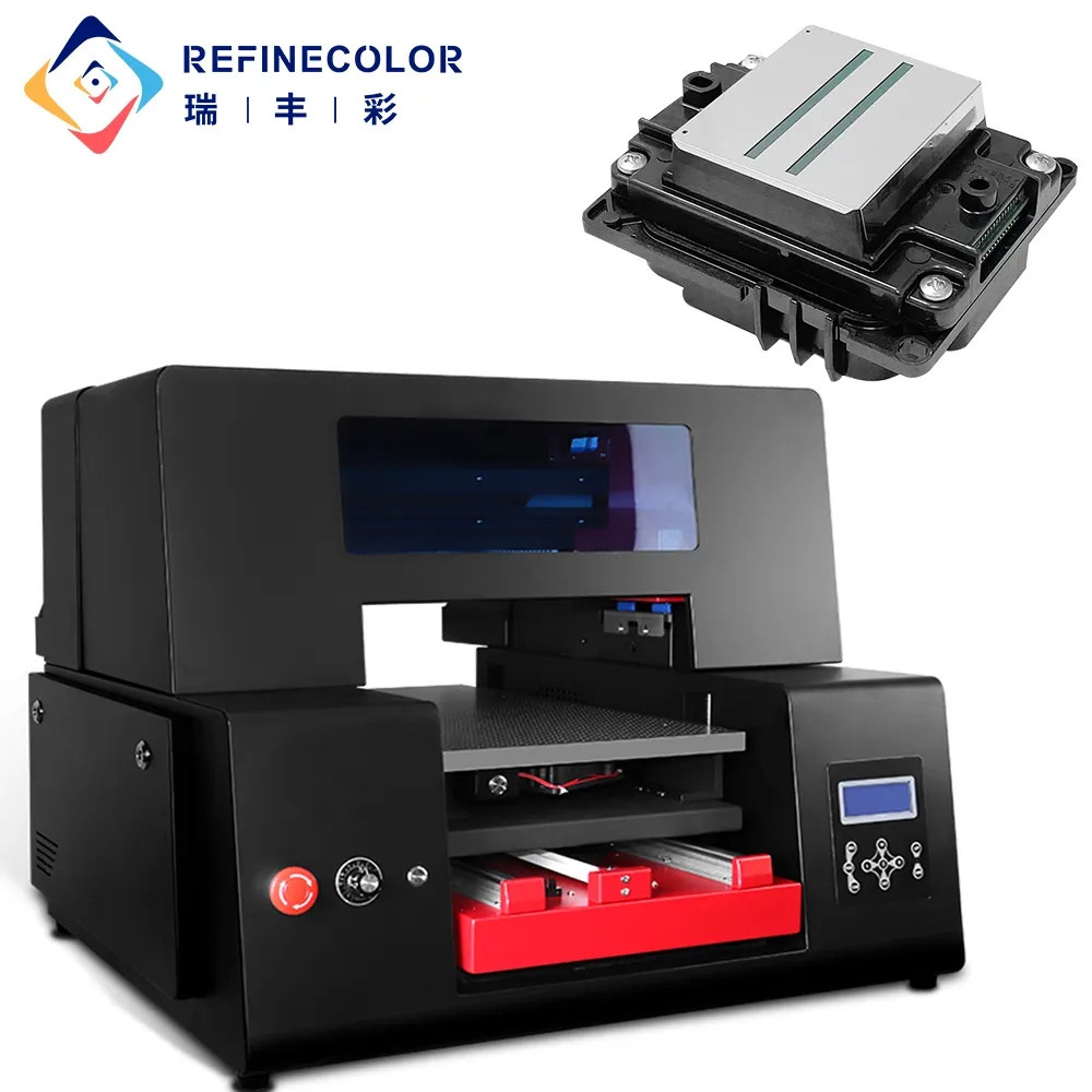 고효율 i1600 프린트 헤드 전화 케이스 잉크젯 프린터 반자동 A3 Uv Dtf 프린터 UV 평판 프린터
