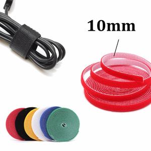 Colorido Flexible automático de doble cara reutilizable llevar auto agarre Cinch correa/gancho bucle Cable Tie Velcroes organizador de cables - Product Image 3