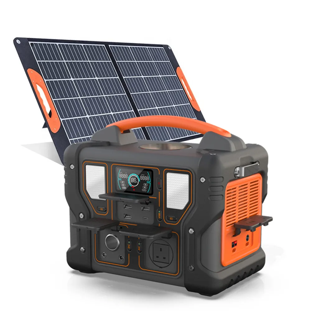110V 220V Emergency 72000mAh Home Outdoor Rechargeable Solar Generator Portable Mini Emergency 300W Battery Power Station