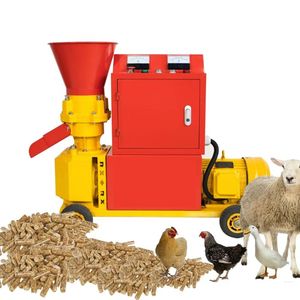 Futterverarbeitungsmaschine Maschinen tierfuttermittelpellet machen hausgebrauch vollständige Hühnerfuttermaschine Pellet-System - Product Image 1