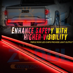 <strong>Red</strong> Brake Amber Turn signal <strong>LED</strong> Tailgate Light bar <strong>Red</strong> Line Triple <strong>LED</strong> Suitable for Ford Dodge Truck Off-road Vehicle Pickup - Product Image 2