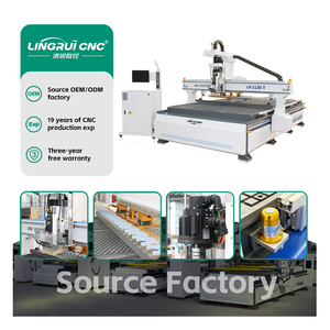 เครื่องตัดงานออกแบบเฟอร์นิเจอร์ CNC ราคางานไม้ขนาดเลือกได้รองรับการเปลี่ยนเครื่องมือ - Product Image 1