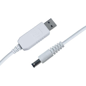หัวแจ็ค USB To DC 5.5*2.1มม.,เพิ่มสายเพิ่มกำลังไฟ5V เป็น12V DC เราเตอร์ Wifi โมเด็มสาย USB เป็น DC 5.5*2.5มม. - Product Image 5