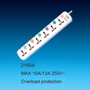 Customized Plug Universal Multi <strong>Extension</strong> <strong>Socket</strong> with Individual Switch <strong>Socket</strong> - Product Image 4