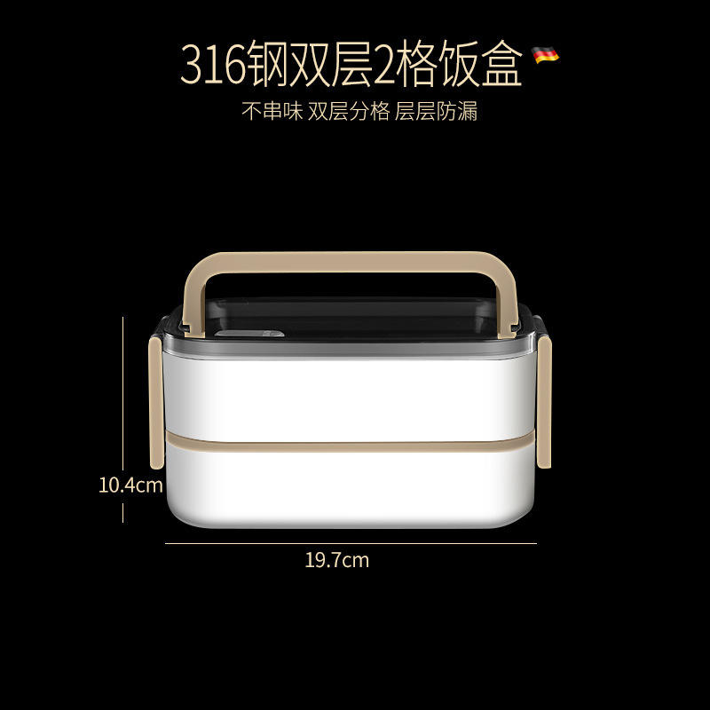 316 Double Layer Lunch Box(2 compartments)