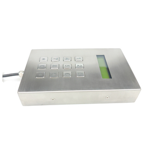 Robusto IP65 impermeabile 12 chiavi posteriore luce tastiera in metallo con scatola in acciaio inox