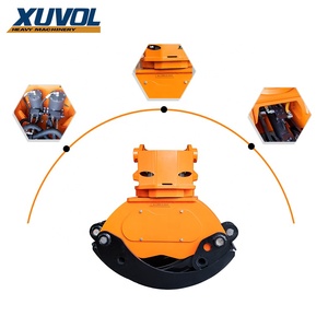 XUVOL OEM/ODM 20-25 Tonnen Bagger befestigung Forst maschinen Bündel Holz klemme 360 ° Drehung Großer hydraulischer Holz greifer - Product Image 1