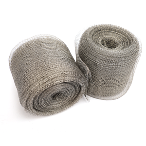 12.7cm/8cm Airbag Silencers Cloth Column <strong>OEM</strong>/ODM Factory Direct Aluminium Knitted Wire <strong>Mesh</strong> Steel Wire <strong>Mesh</strong> for Airbag <strong>Filter</strong>