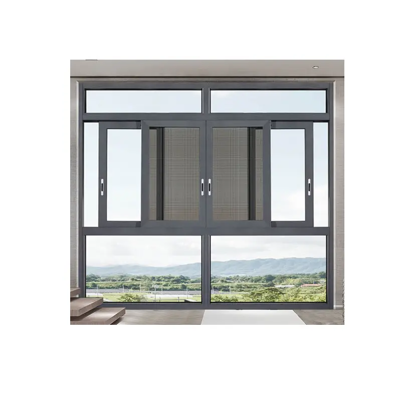 Raccordi personalizzati in lega di alluminio di alta qualità per porte e finestre scorrevoli verticali