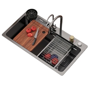 İsteğe bağlı aksesuarları özelleştirmek fonksiyonu mutfak lavabo çok fonksiyonlu paslanmaz çelik lavabo - Product Image 3