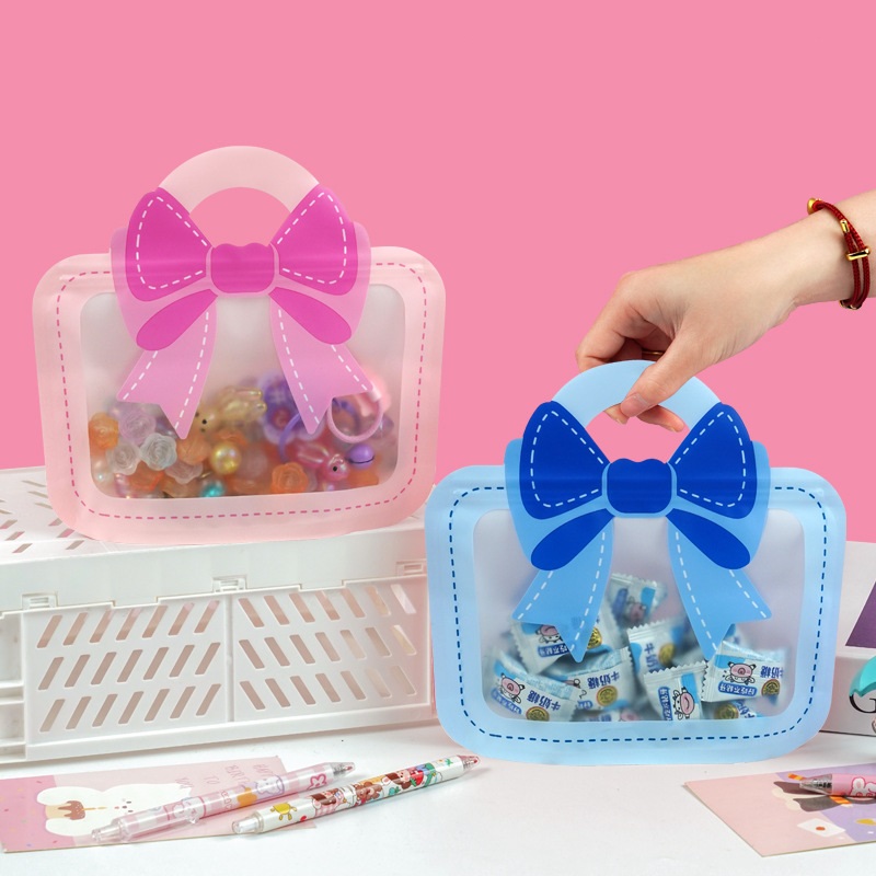 Nœud papillon bleu rose