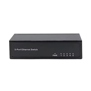 Conmutador Ethernet de 5 puertos Megabit 10/100Mbps IP CCTV Cámara NVR Compatible con carcasa de metal Red de fuente de alimentación externa para estándar - Product Image 3