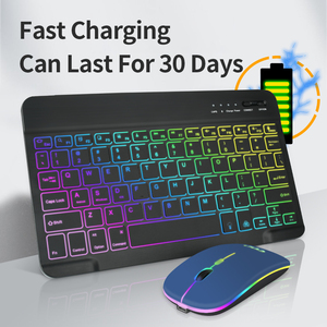 2,4G Slim USB Computadora de escritorio Nuevo BT Teclado óptico inalámbrico Ratón Combo Material ABS para PC Laptop USB 3,0 Interfaz de unidad