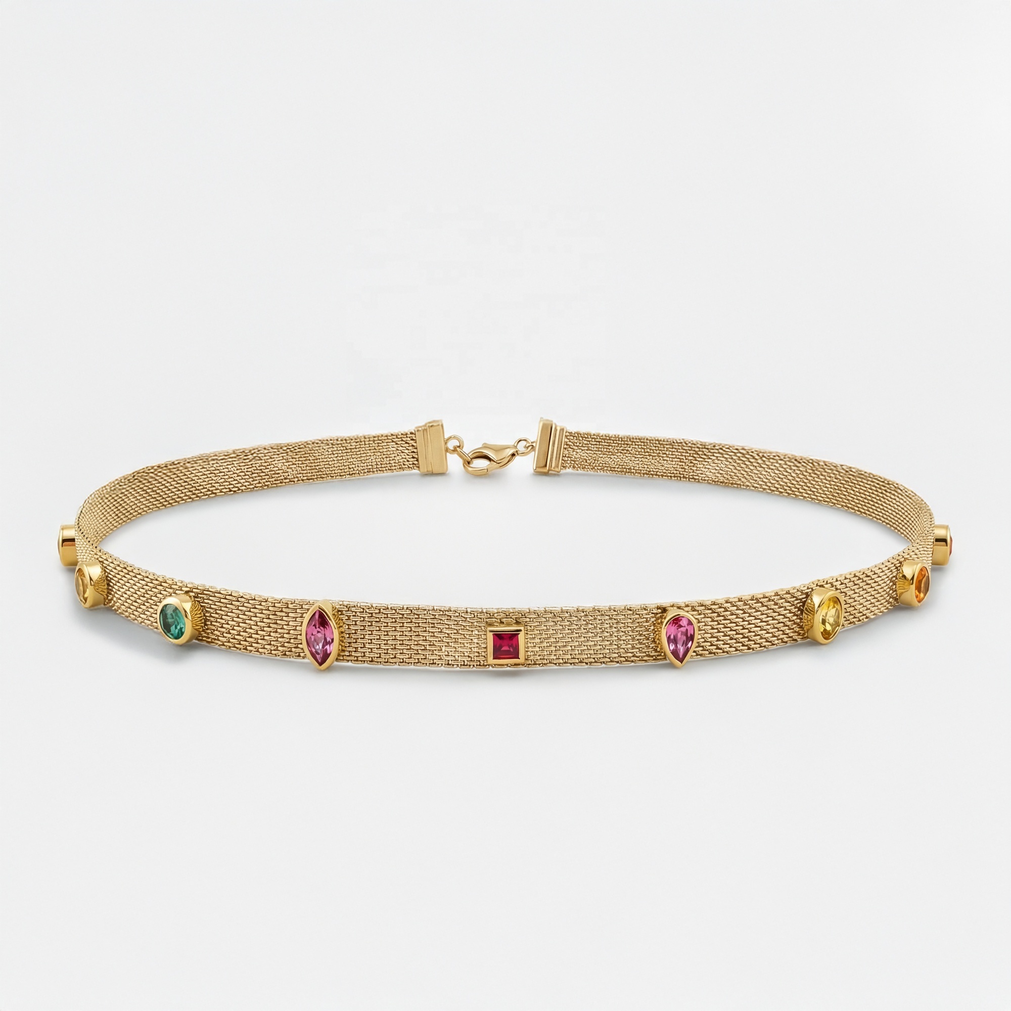 Multicolor / 18K Yellow Gold Plated