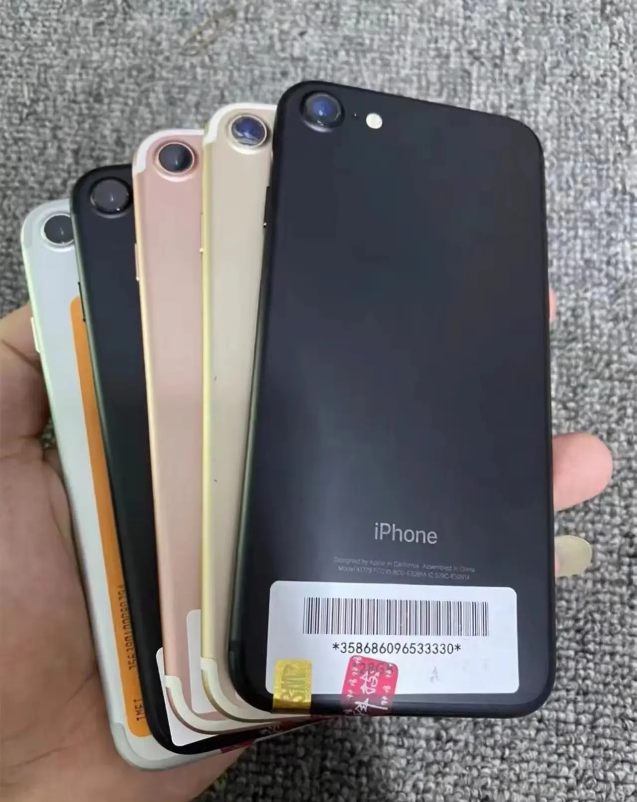 Celular usado original desbloqueado, prático, para celular 7 x xr xs xs max, telefone de segunda mão