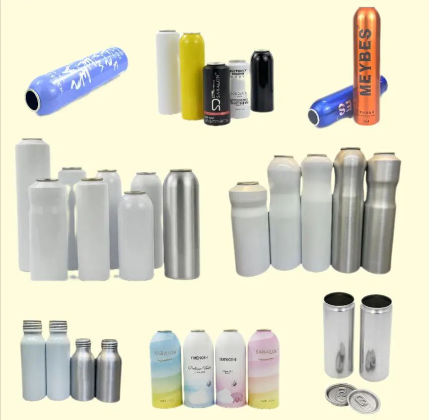 Latas de aluminio de muestras gratis DY, lata de Metal de aluminio para bebidas, lata de aerosol de aluminio
