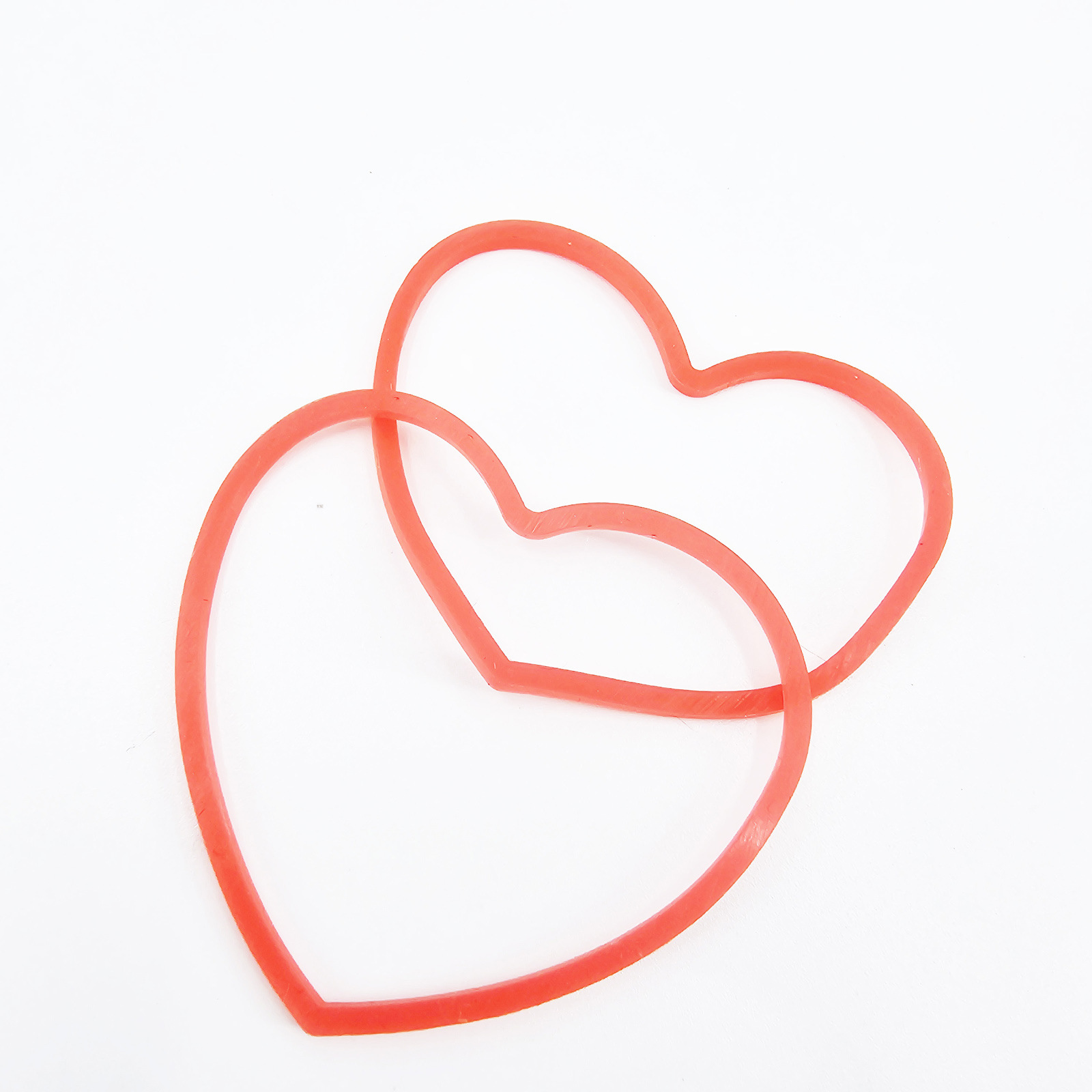 G0782 Irregularly Shaped Rubber Band Heart