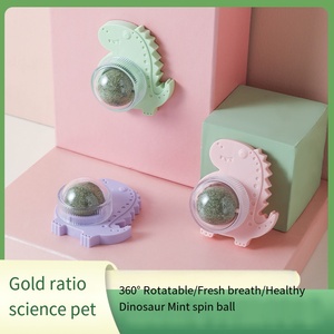Gatos flotante masticar ejercicio Catnip vid anidación Natural Catnip giratorio interactivo gato menta mascota Catnip Ball - Product Image 2