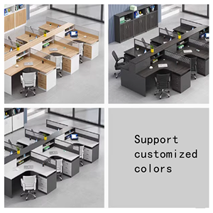 <strong>Customized</strong> Color Office Desks and Workstations Office Partition <strong>Computer</strong> Desk Workstation 1 Seater Staff Office Desk - Product Image 3