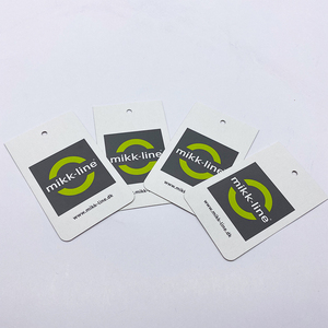 0.3Mm Độ Dày Biểu Tượng Cá Nhân Hình Chữ Nhật Bán Buôn Tông Quần Áo Treo Thẻ Nhãn Với Chuỗi - Product Image 5