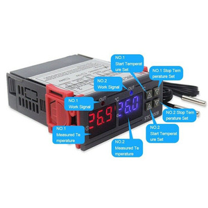 STC 3008 Dual Digital Controlador De Temperatura Dois Relé Saída 12V 24V 220V Termorregulador Termostato Aquecedor Cooler Sonda Dupla