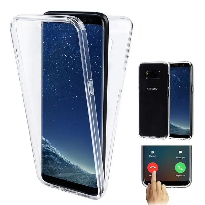 Pour Samsung S10 S10 Lite étui 360 coque de téléphone coque de téléphone portable couverture arrière transparente