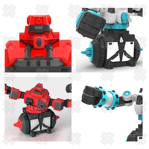 KW 2 Player RC Boxing Robots DE LUCHA Control remoto Robot de batalla Juguetes inteligentes para niños con luz y rotación de 360 grados - Product Image 3