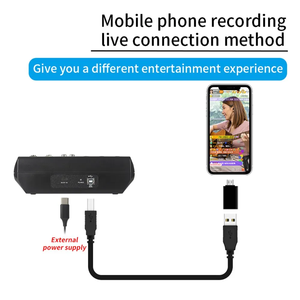 MF5-A Профессиональный консоль MP3 компьютерный вход со встроенным 99 реверберационный канал Цифровой профессиональный микшер - Product Image 5