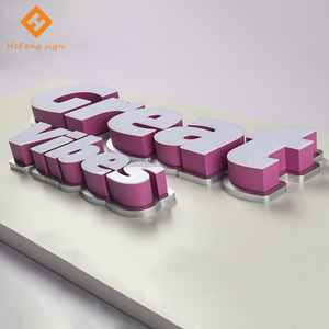 Hot bán marquee thư đèn dấu hiệu kim loại marquee chữ dẫn thay đổi màu sắc thư cho - Product Image 2