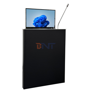Hidden Desk Computer Equipment Konferenz system mit LCD-Monitor für Präsentation und Video Monitor Lift-Funktion