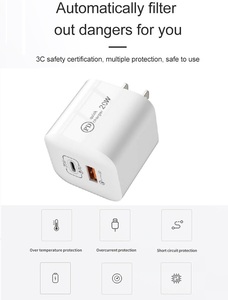 美国小冰块迷你20w双usb-c QC 3.0壁式充电器PD快速充电USB C适配器 - Product Image 3