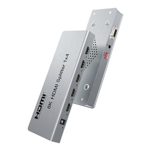 8K HD HDTV <strong>Splitter</strong> Converter with 2.<strong>1</strong> Amplifier <strong>1</strong> in 4 Out Display for DVD &amp; PS Video <strong>Splitters</strong> &amp; Converters - Product Image 1