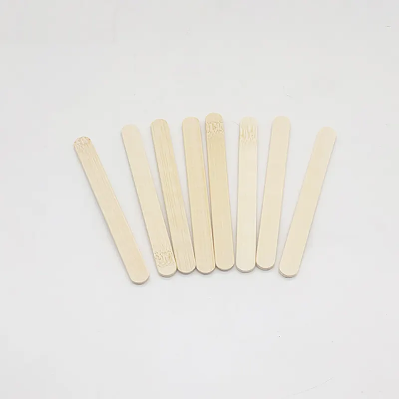 Een Grade Straight Edge Liangzhu 5.9 Inch Houten Ijs Stok Popsicle Mixing Sticks Met Logo Op Maat