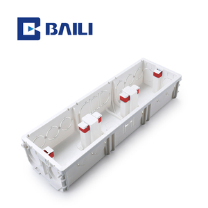 Baili 86 Typ L3 PVC-Oberflächen montage Elektrische weiße Schalters teckdose 1 Gang 2 Gang 3 Gang 86 Anschluss dose