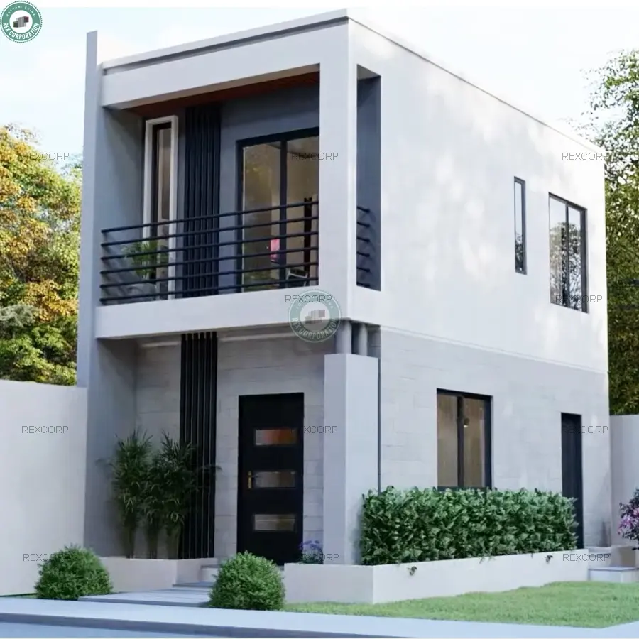 56sqm 2 Verdiepingen Moderne Villa 2 Bed 1 Bad Licht Gewicht Beton Panel Systeem Modulaire Huis In Brazilië