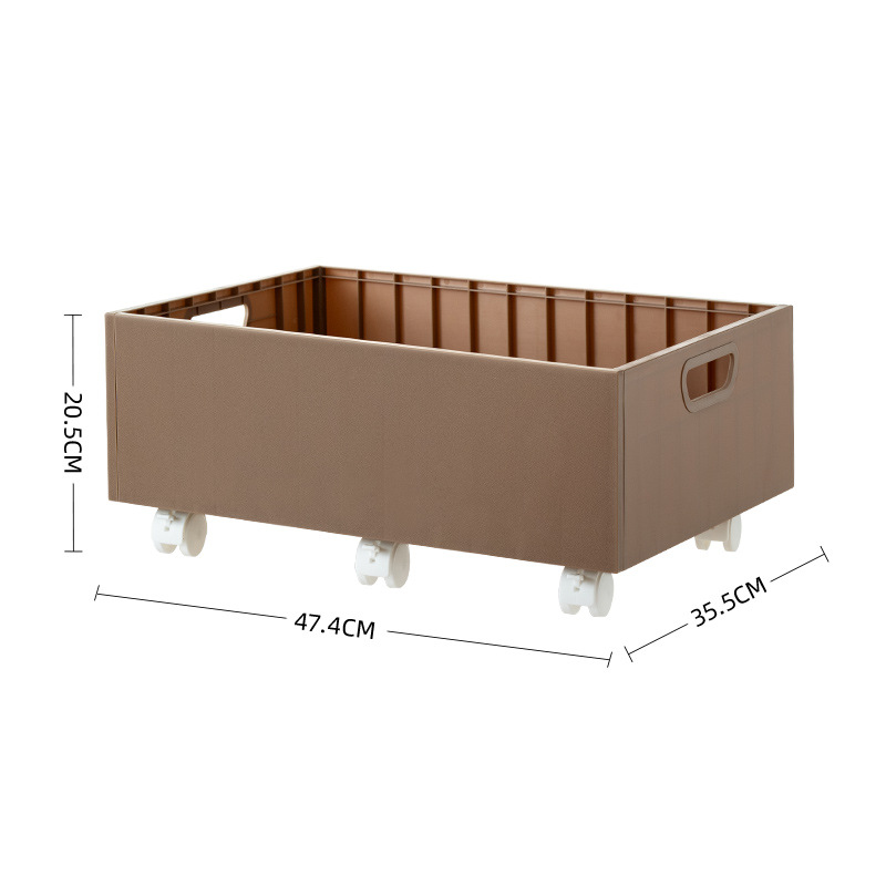 Coffee-colored - with wheels
