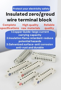 8-Way TCL nötr Terminal bloğu zemin Terminal bloğu pirinç terminali Bar PC konut hizalama delikleri - Product Image 2