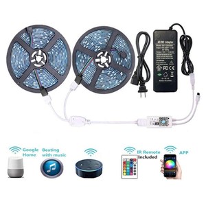 Alexa Tuya Google HomeAPPリモートコントロールスマートRGBストリップライトIP65防水WIFIスマートLEDストリップWIFI LEDストリップライト - Product Image 3