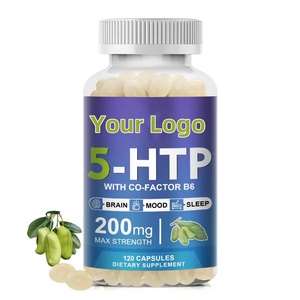 OEM Private Label 5-HTP Softgels <strong>Capsules</strong> with Vitamin B6 Supplements Adult Brain and Sleep Support Supplements - Product Image 1