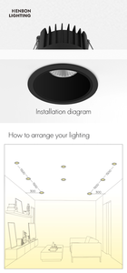 Deeply Hidden Anti-glare Cob Spotlight Ceiling <strong>Light</strong> Led 7W 12W Embedded No Main Down <strong>Light</strong> - Product Image 2