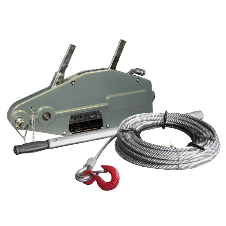 1600kg tirfors hand winch ratchet cable puller with traversing wire rope