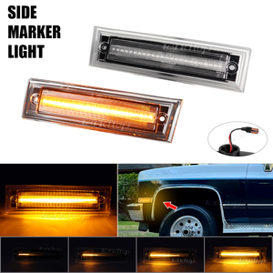 สัญญาณไฟเลี้ยว LED ด้านข้างชิ้นส่วนรถยนต์แบบไดนามิกสำหรับ Chevrolet c/k Tahoe ชานเมือง Silverado GMC - Product Image 5