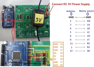Arduino AVR MCU DIYクリスマスギフトサインライトネオンブライト用のUNOMEGA2560コード64x32ドットマトリックスLEDを提供 - Product Image 4