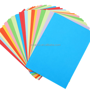Precio de fábrica 100 hojas tamaño A4 colores surtidos papel de construcción papel para colorear para manualidades - Product Image 5