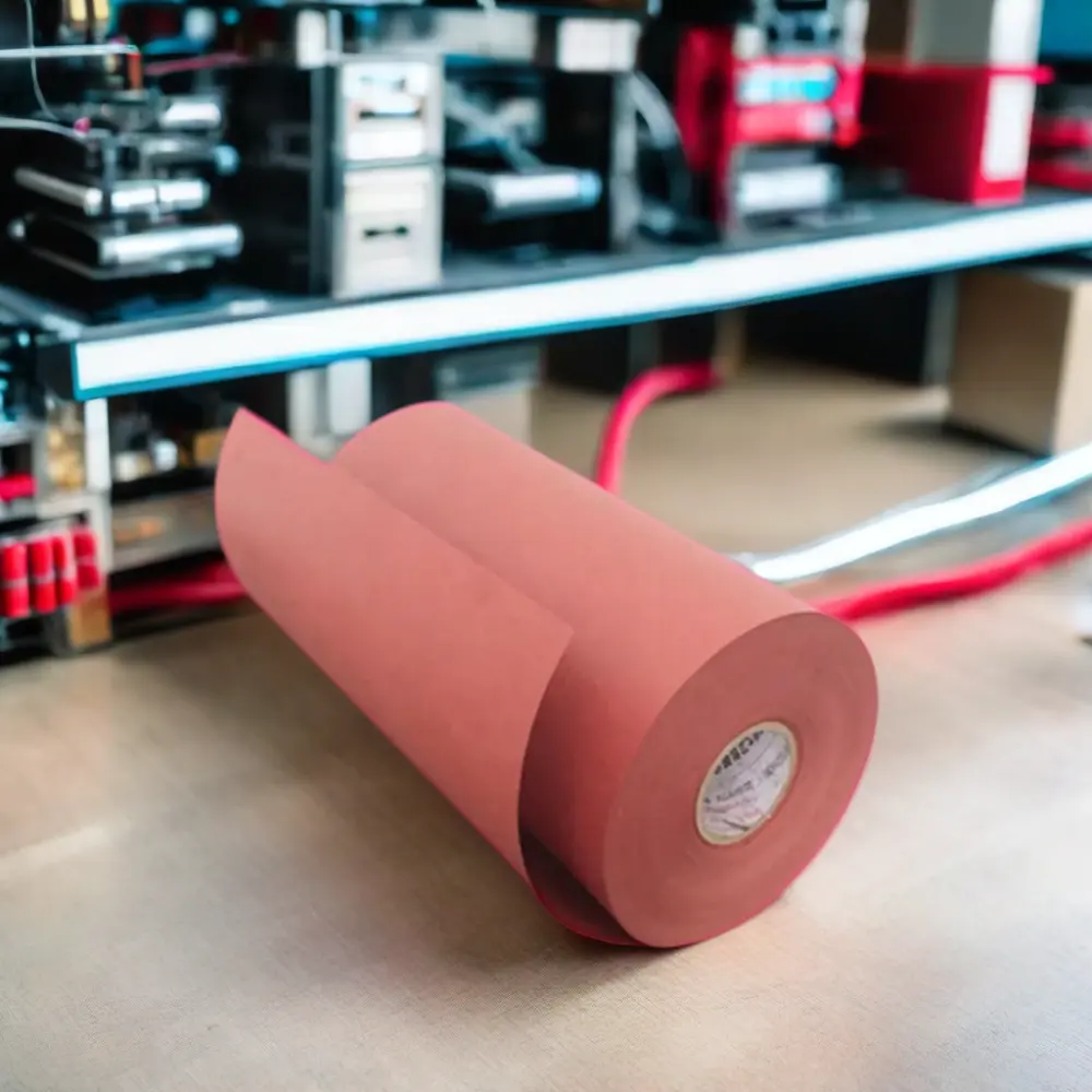 Высококачественный рулон бумаги из красного вулканизированного волокна для электрической изоляции для высоковольтных применений 600 В